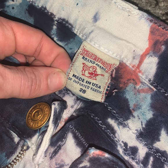 Size 28 tye dye true religion jeans - Picture 4 of 4